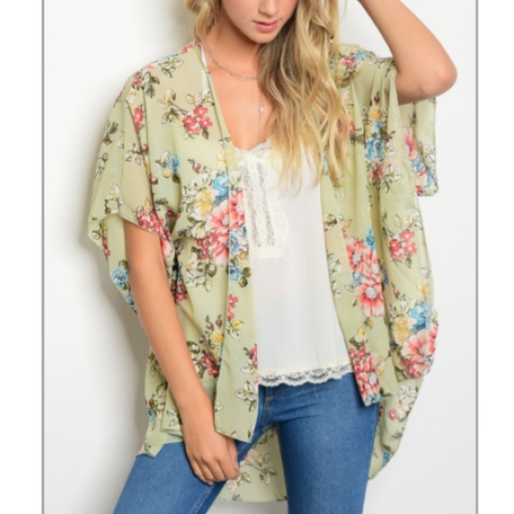 🌺🌸🌺🌸Sage Floral Kimono🌸🌺🌸🌺
